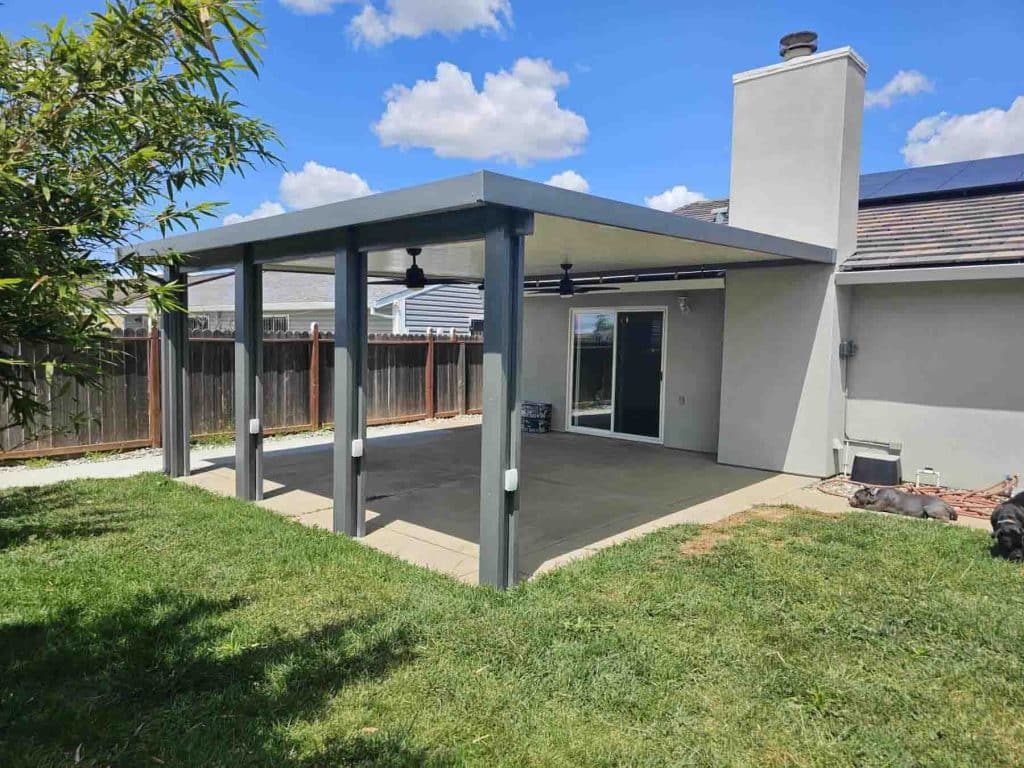 Solid-flat patio covers